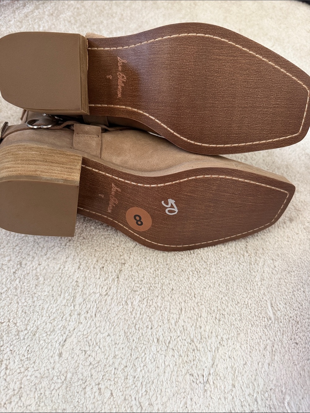 Sam Edelman Tan Suede Harness Chelsea Boot - Picture 4 of 4